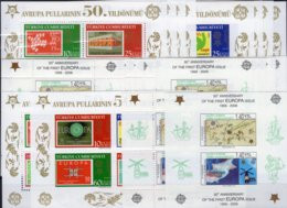 4x5 Blocks 2005 TK Block 58,59+Zypern Blöcke 24 A+B ** 195€ Hoja S/s Blocs 50 Years CEPT History Stamps Sheets Bf EUROPA - Collections, Lots & Series