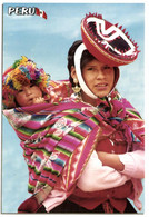 E 1755 - Le Perou   Folklore   Jeune Femme Et Son Enfant  Du Pérou   Nativas Del   Valle De Sagrado De Los Incas - Perú