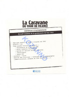 LA CARAVANE DU TOUR DE FRANCE - CERTIFICAT D'AUTHENTICITE:  RENAULT ESTAFETTE DE LA GENDARMERIE 1963 (337) - Catalogues & Prospectus