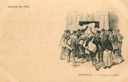 Camelots De Paris * Série De 6 Cpa * Illustrateur P. KAUFFMANN * Métiers * Dos 1900 Précurseur - Straßenhandel Und Kleingewerbe