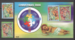 Sri Lanka 2000 Mi 1277-1278 + Block 83 MNH CHRISTMAS - Christmas