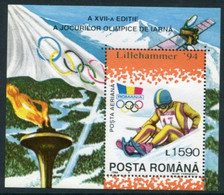 ROMANIA 1994 Winter Olympic Games Block MNH / **.  Michel Block 288 - Hojas Bloque