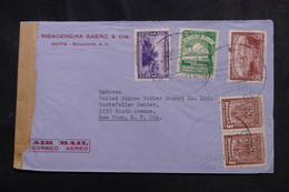 EQUATEUR - Enveloppe Commerciale De Quito Pour New York En 1942 Avec Contrôle Postal - L 73000 - Ecuador