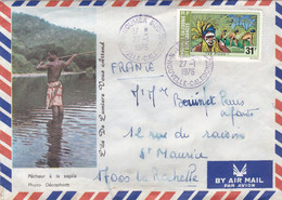 NOUVELLE CALEDONIE : Lettre Illustrée De Nouméa Pour La Rochelle - Cartas & Documentos