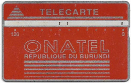 Burundi - Onatel - L&G - Red Logo - 106C - 01.1991, 120U, 12.000ex, Used - Burundi