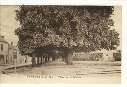 Carte Postale Ancienne Perthes - Place De La Mairie - Perthes