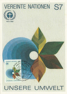 NATIONS UNIES CARTE MAXIMUM 1982 25 ANS UNSERE UMWELT - Maximumkaarten