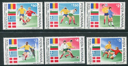 ROMANIA 1990 Football World Cup  MNH / **.  Michel 4586-91 - Unused Stamps