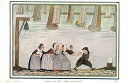Illustration Willebeek Le Mair: Jaapje Sea Still, Jacky Stand Still - Edition Augener Ltd - Carte Non Circulée - Le Mair