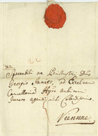 1796 Buda Budapest Manuscript Postmark To Vienna Wien Bartwicz Latin Lateinischer Brief - ...-1867 Préphilatélie