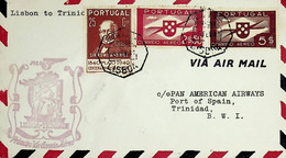 1941. Portugal. 1º Vôo / First Flight Lisboa - Nova York Via Bolama (Ligação Entre Lisboa E Trindade) - Lettres & Documents