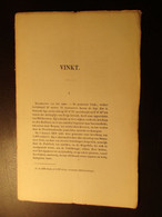 Vinkt ( Bij Deinze )   - De Geschiedenis Van_  - Door F. De Potter En J. Broeckaert - Circa 1870 - Histoire