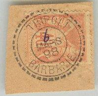 SUPERBE CACHET INTEGRAL "TRIPOLI / BARBARIE " Sur SAGE 40 Cts. ORANGE PÂLE - MARS 1898 - T.B. - Brieven En Documenten