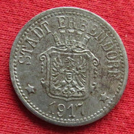 Germany Erbendorf  10  Pfennig  1917  Bavaria  Alemania Allemagne Alemanha Iron Notgeld 918 - Sonstige & Ohne Zuordnung