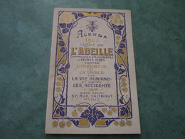 AGENDA 1905 Offert Par L'ABEILLE Compagnie D'Assurances (32 Pages) - Petit Format : 1901-20