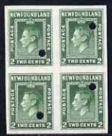 76358  NEWFOUNDLAND, KG6, ROYALTY, IMPERF PROOF, WATERLOW - Altri & Non Classificati