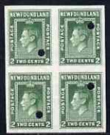 76358  NEWFOUNDLAND, KG6, ROYALTY, IMPERF PROOF, WATERLOW - Sonstige & Ohne Zuordnung