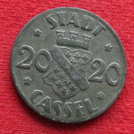 Germany Cassel 20 Pfennig 1920  Hesse-Nassau Alemania  Allemagne Alemanha Zinc Notgeld 982 - Sonstige & Ohne Zuordnung