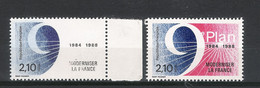 Y. & T.  N° 2346 /  MODERNISER LA FRANCE , 9ème PLAN ( 1984-88 ) /  Variété De Coloris  ( Absence Du Rouge ) - Unused Stamps