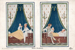 Illustration Willebeek Le Mair: Baby's Breakfast (Petit Déjeuner De Bébé) Edition Augener Ltd - Le Mair