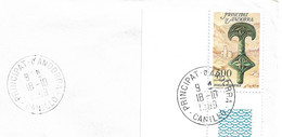 Timbres Sur Lettres 1989 N° 381 Pièce De Ceinture Obl. De Canillo Cote 5,50€ - Covers & Documents