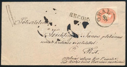 ~1861 5kr Festékfolt A Nyakon + 10kr Ajánlott Levélen / 5kr Paint Spots + 10kr On Registered Cover "GRAN" - Pest - Other & Unclassified