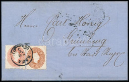 1862 5kr + 10kr Levélen / On Cover "BAJA" - Grünburg - Other & Unclassified