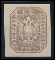 * 1886 Hírlapbélyeg újnyomat Lilásbarna, Nagy Vízjellel / Newspaper Stamp Reprint, Purple-brown, With Large Watermark. C - Other & Unclassified