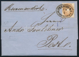 1864 2 X 5kr + 15kr Túlsúlyos Ajánlott Levélen / On Overweight Registered Cover "PRESSBURG / RECOMMANDIRT" - Other & Unclassified