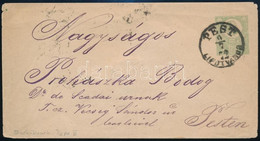 1872 Réznyomat 3kr Díjjegyes Boríték / 3kr PS-cover (Buchdruck Type III. ) "PEST / LIPÓTVÁROS" - Other & Unclassified