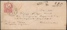 1873 3 X Réznyomat 5kr Ajánlott Levélen / 3 X Mi 10 On Registered Cover "NAGYIGMÁND" - Komárom - Other & Unclassified