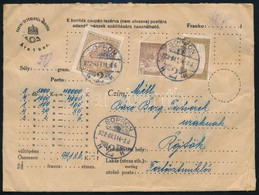 1922 Pénzeslevél 107K Bérmentesítéssel / Insured Cover With 107K Franking - Otros & Sin Clasificación