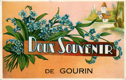 Gourin * Souvenir De La Commune * Fantaisie Fleurs - Gourin