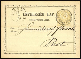 1871 2kr Díjjegyes Levelezőlap / PS-card "MOZGÓ POSTA / TEMESVÁR 4" - Pest - Other & Unclassified