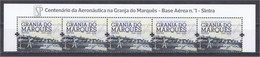 Portugal 2020 100 Anos Da Aeronáutica Na Granja Do Marquês Military Aviation Aeronautics Plane Transport Upper Line - Unused Stamps