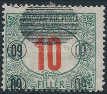 * 1919 Portó 60f/10f Fordított Felülnyomással (**15.000) / Mi P6a With Inverted Overprint. Signed: Bodor - Otros & Sin Clasificación