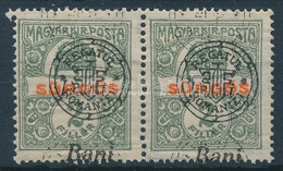 (*) 1919 Sürgős Pár Dupla Felülnyomással / Mi 20 II. Pair With Double Overprint. Signed: Bodor - Otros & Sin Clasificación