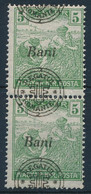 ** 1919 Arató 5f Pár Elcsúszott Felülnyomással / Mi 28 II. Pair With Shifted Overprint. Signed: Bodor - Otros & Sin Clasificación