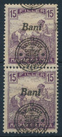 (*) 1919 Arató 15f Pár Elcsúszott Felülnyomással / Mi 32 II. Pair With Shifted Overprint. Signed: Bodor - Otros & Sin Clasificación