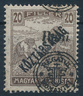 ** 1919 Arató/Köztársaság 20f Elcsúszott Felülnyomással / Mi 56 II. With Shifted Overprint. Signed: Bodor - Otros & Sin Clasificación