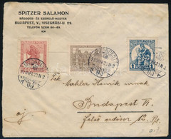 1920 Hadigondozás Sorral Bérmentesített Helyi Ajánlott Levél / Local Registered Cover - Otros & Sin Clasificación