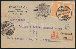 1923 Ajánlott Levelezőlap 50K Bérmentesítéssel / Registered Postcard - Otros & Sin Clasificación