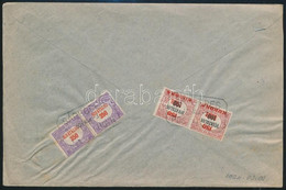 1924 Levél 4 Db Hivatalos Bélyeggel, SÁREGRES Postaügynökségi Bélyegzéssel / Cover With Official Stamps And Postal Agenc - Otros & Sin Clasificación