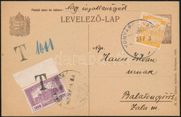 1926 Levelezőlap 800K Bélyeggel, Majd 1000K Szükségportóval / Postcard With Auxiliary Postage Due - Otros & Sin Clasificación