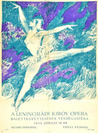 1958 Reich Károly (1922-1988): Reich Károly (1922-1988): A Leningrádi Kirov Opera Balettegyüttesének Vendégjátéka, 1958. - Other & Unclassified