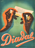 Cca 1947 Macskássy János (1910-1993) Diadal Szivarkapapír Reklám Plakát, Fk: Spiró Gyula, Bp., Seidner Offset-Nyomda, Re - Other & Unclassified