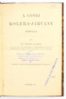 Petz Lajos: A Győri Kolera-járvány 1886-ban. Bp., 1887., (Franklin-ny.), 61+2 P.+VI (három Egy Oldalas, Két Kihajthatóeg - Unclassified