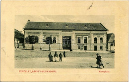 T2/T3 1917 Bánffyhunyad, Huedin; Községháza, Müller Sándor Asztalon és Diamantstein Nándor Könyvnyomda üzlete. W.L. Bp.  - Sin Clasificación