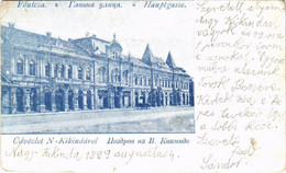 T3 1899 (Vorläufer) Nagykikinda, Kikinda; Fő Utca, Johann Radak üzlete / Main Street, Shops (EK) - Sin Clasificación