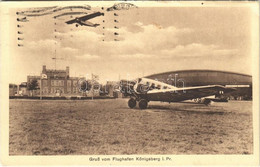 T2 1932 Kaliningrad, Königsberg I. Pr.; Gruss Vom Flughafen / Airport, Lufthansa Aircraft - Unclassified